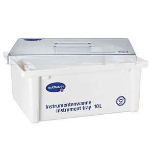 HARTMANN Desinfektionswanne 10,0 l weiß, transparent 29,0 x 39,0 x 17,0 cm, 1 St.