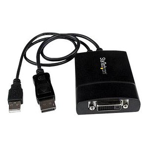 StarTech.com DisplayPort/USB 2.0 A, DVI-D Adapter 0,37 m schwarz, 1 St.