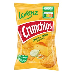 Crunchips Cheese & Onion Flavour Chips 150,0 g, 1 St.