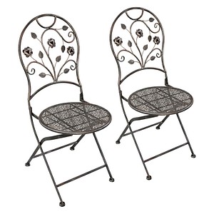 Garden Pleasure Klappstuhl PINATUBO bronze, 2 St.