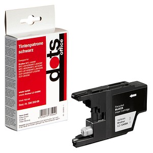 dots  schwarz Druckerpatrone kompatibel zu brother LC-1240BK