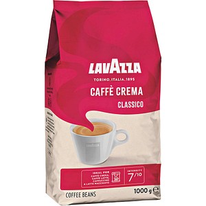 LAVAZZA Classico Crema Kaffeebohnen Arabica- und Robustabohnen mild 1,0 kg