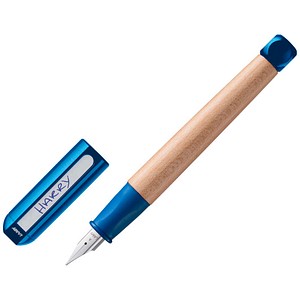 LAMY abc Patronenfüller blau/ahorn M (mittel), 1 St.