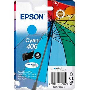 EPSON 406 Umbrella DURABrite Ultra cyan Druckerpatrone