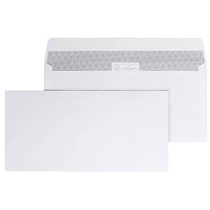 ÖKI Briefumschläge DIN lang+ ohne Fenster Offset weiß haftklebend 25 St.