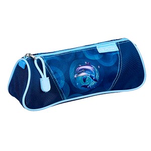 herlitz Schlampermäppchen Dolphin Ride blau, 21,5 x 7,0 cm