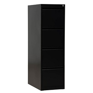 Gürkan Hängeregistraturschrank schwarz 4 Schubladen 40,0 x 62,0 x 132,0 cm, 1 St.