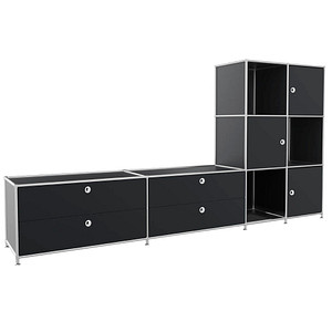 viasit Sideboard System4, 82859 schwarz 227,9 x 40,4 x 118,2 cm, 1 St.