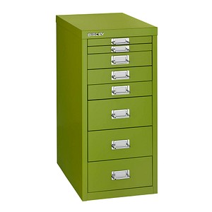 BISLEY MultiDrawer™ L298 Schubladenschrank grün 8 Schubladen 27,8 x 38,0 x 59,0 cm, 1 St.