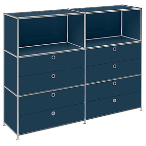 viasit Sideboard System4, 86327 violettblau 152,9 x 40,4 x 118,2 cm, 1 St.