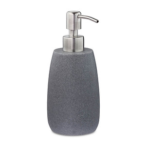relaxdays Seifenspender 10031061_111 grau Polyresin 300,0 ml, 1 St.