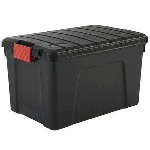 IRIS Ohyama Multi Aufbewahrungsbox 60,0 l schwarz, rot 39,5 x 59,0 x 35,5 cm