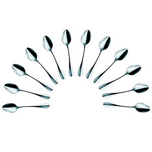 solex® Dessertlöffel Baguette silber, 12 St.