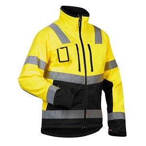 BLAKLÄDER® unisex Warnjacke 4900 gelb, schwarz Größe M