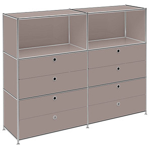 viasit Sideboard System4, 86328 taupe 152,9 x 40,4 x 118,2 cm, 1 St.