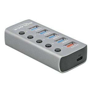 DeLOCK USB-Hub 4-fach grau