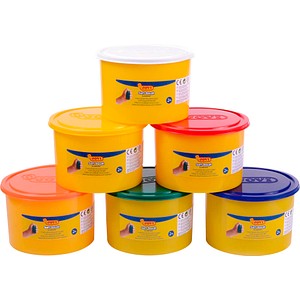 JOVI Knete Soft Dough mehrfarbig, 6 Farben je 460,0 g