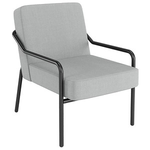 medso powered by PAPERFLOW Sessel MEDSO M grau schwarz Stoff 58,0 x 74,3 x 73,6 cm, 1 St.