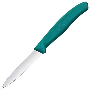 VICTORINOX Küchenmesser  Swiss Classic silber, grün, Klinge: 8,0 cm, 1 St.