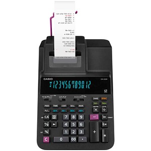 CASIO DR-200-BK Tischrechner druckend schwarz