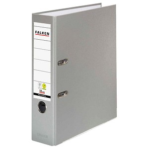 FALKEN Color Ordner grau Kunststoff 8,0 cm DIN A4, 1 St.