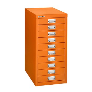 BISLEY MultiDrawer™ L2910 Schubladenschrank orange 10 Schubladen 27,8 x 38,0 x 59,0 cm, 1 St.