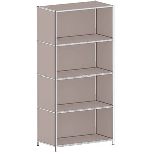 viasit Aktenregal System4 taupe 77,9 x 40,4 x 155,7 cm, 1 St.