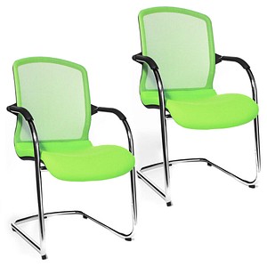 Topstar Besucherstühle Open Chair 100 OC590 T35 grün Stoff, 2 St.
