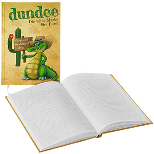 dundee Notizbuch DIN A5 kariert, Hardcover 192 Seiten, 1 St.
