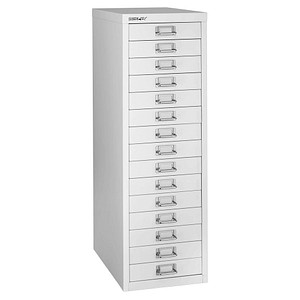 BISLEY MultiDrawer™ L3915 Schubladenschrank verkehrsweiß 15 Schubladen 27,8 x 38,0 x 85,7 cm, 1 St.
