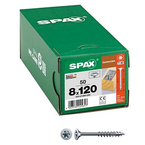 SPAX® Holzbauschrauben T40 Tellerkopf WIROX 0251010801205 8 mm x 120 mm, 50 St.