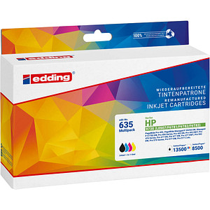 edding EDD-635  schwarz, cyan, magenta, gelb Druckerpatronen kompatibel zu HP 973X (L0S07AE, F6T81AE, F6T82AE, F6T83AE),