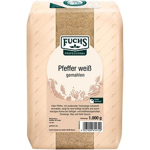 Fuchs  Pfeffer weiß gemahlen Gewürz, 1,0 kg