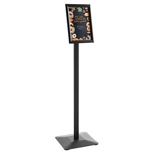 SPRINTIS Infoständer FLEX schwarz DIN A4 21,0 x 29,7 x 110,0 cm, 1 St.