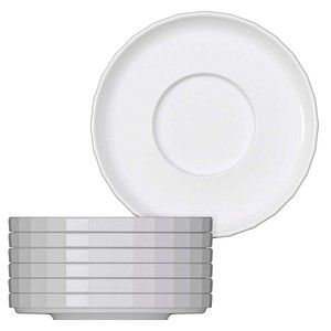 BAUSCHER Untertassen EDGE Kombi weiß Ø 16,0 cm, 6 St.