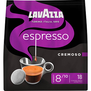 LAVAZZA Espresso Cremoso Kaffeepads, Arabica- und Robustabohnen 125 g