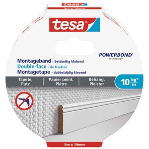 tesa Montageband 77743 doppelseitiges Klebeband 19,0 mm x 5,0 m, 1 St.