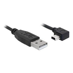 DeLOCK USB 2.0 A/Mini USB 2.0 B Kabel 0,5 m schwarz, 1 St.