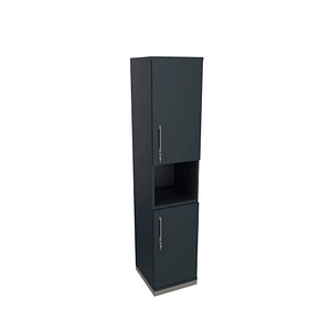 fm Regalschrank Oldenburg, 4260649684443 lavagrau 40,0 cm 44,2 cm, 1 St.