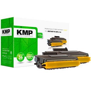KMP B-T30D  schwarz Toner kompatibel zu brother TN-3280, 2er-Set