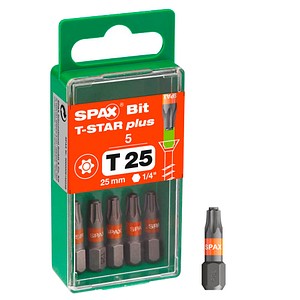 SPAX® Bits T25 T-STAR  Plus, 5 St.