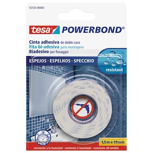tesa Montageband POWERBOND 55732 doppelseitiges Klebeband 19,0 mm x 1,5 m, 1 Rolle