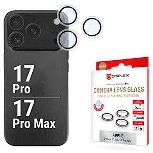 DISPLEX® Camera Lens Single Glass Ring Kamera-Schutzglas für Apple iPhone 17 Pro, iPhone 17 Pro Max