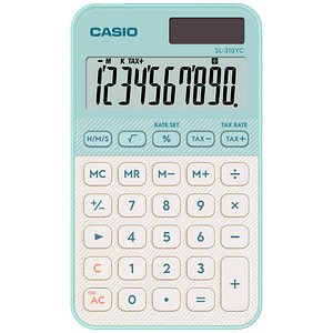 CASIO SL-310YC-LG Taschenrechner hellgrün, weiß