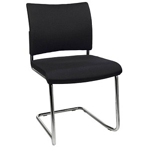 Topstar Besucherstühle Visit 20 NV390 G20 schwarz Stoff, 2 St.