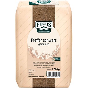 Fuchs  Pfeffer schwarz gemahlen Gewürz, 1,0 kg
