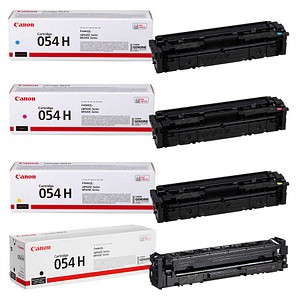 Canon 054H BK/C/M/Y  schwarz, cyan, magenta, gelb Toner, 4er-Set