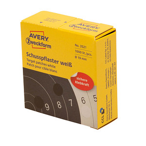 AVERY Zweckform Klebepunkte Schusspflaster weiß Ø 19,0 mm, 1.000 St.