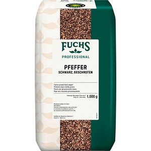 Fuchs  Pfeffer schwarz geschrotet Gewürz, 1,0 kg