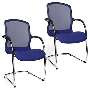 Topstar Besucherstühle Open Chair 100 OC590 T38 royalblau Stoff, 2 St.